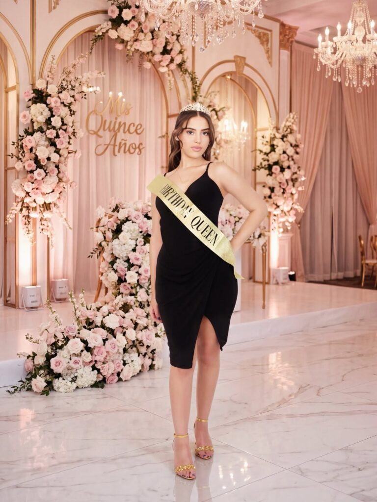 Quinceañera portrait by Sarlen Studios
