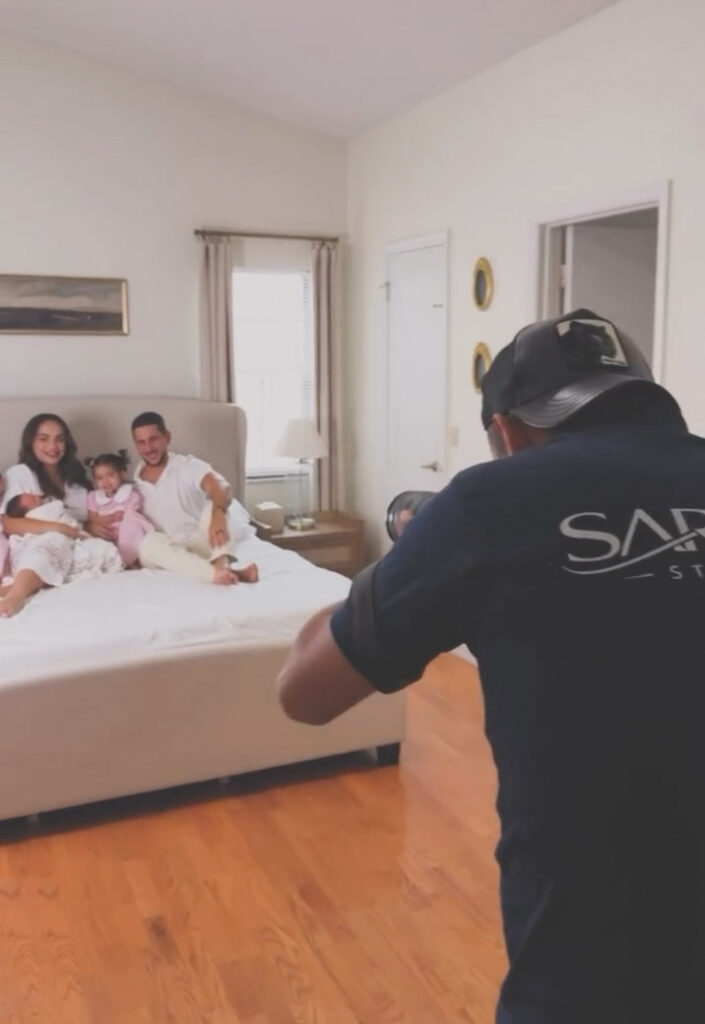Sarlen Studios photographer capturing a family session